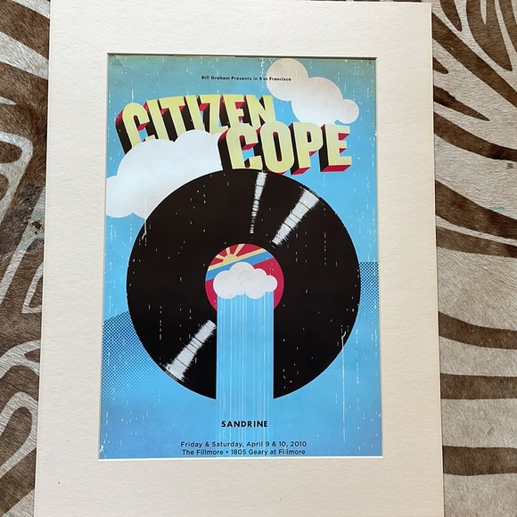 Citizen Cope Sandrine Concert Poster - Picture 2 of 4